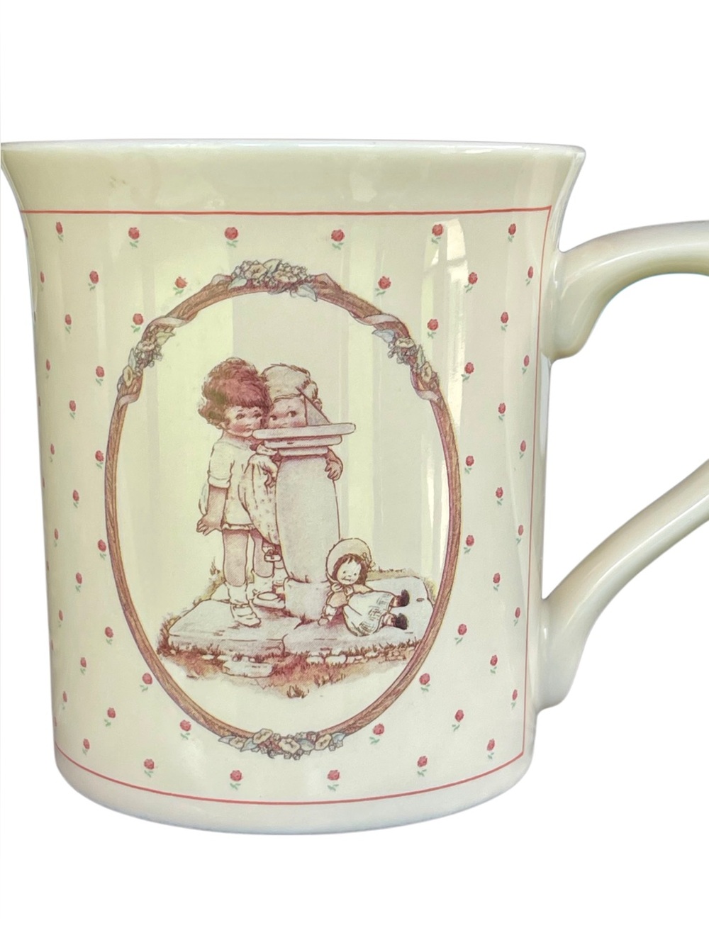 VTG 1988 Enesco Lucie Attwell Ceramic Coffee Cup Time to Say We Love You EUC